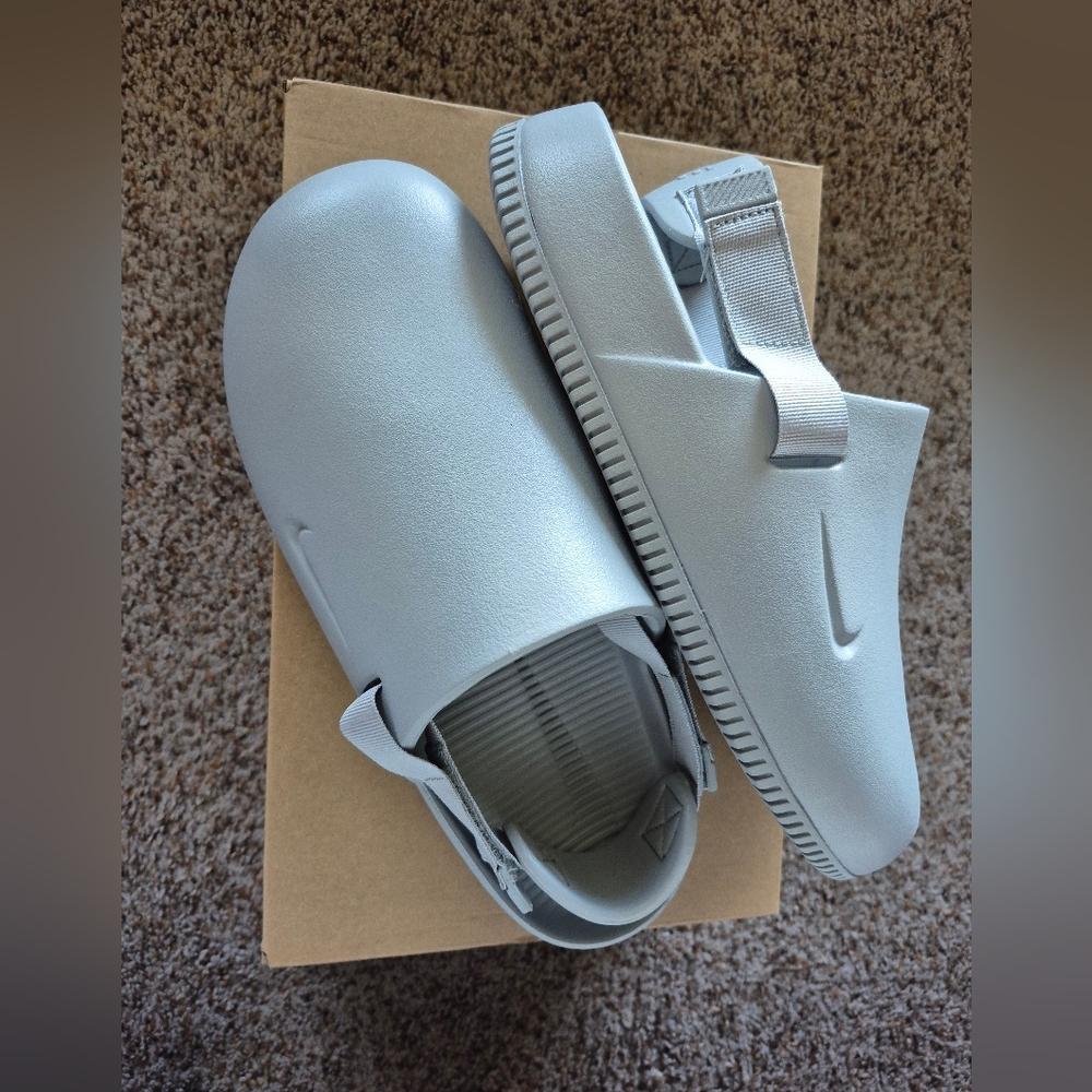 Men's Nike Calm Mule In Gray
